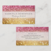 Visitekaartje Glitter Rainbow Bokeh (Voorkant / Achterkant)