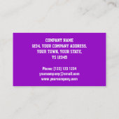 Visitekaartje Glitz Paars 'VIP PASS' (Achterkant)