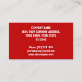 Visitekaartje Glitz Red "VIP PASS" (Achterkant)