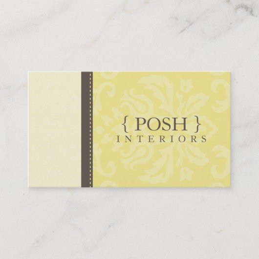 VISITEKAARTJE:: goddelijk damast L 8 Visitekaartje (Voorkant)