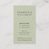 VISITEKAARTJE:: goddelijk damast P 9 Visitekaartje (Achterkant)