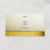 Visitekaartje Gold Amber Beer Ale zwart (Achterkant)