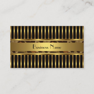 Visitekaartje Gold Animal Trim op zwart