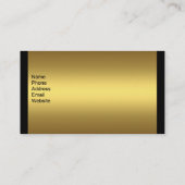 Visitekaartje Gold Animal Trim op zwart (Achterkant)