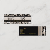 Visitekaartje Gold Black Coffee Cream Swirl (Voorkant / Achterkant)