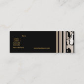 Visitekaartje Gold Black Coffee Cream Swirl (Achterkant)