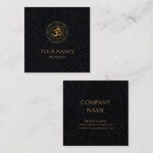 VISITEKAARTJE : GOLD MANDALA + OHM (Voorkant / Achterkant)