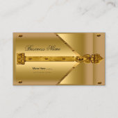 Visitekaartje Gold Metal Look scharnier (Voorkant)