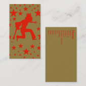 visitekaartje "Gold Rockstar" (Voorkant / Achterkant)