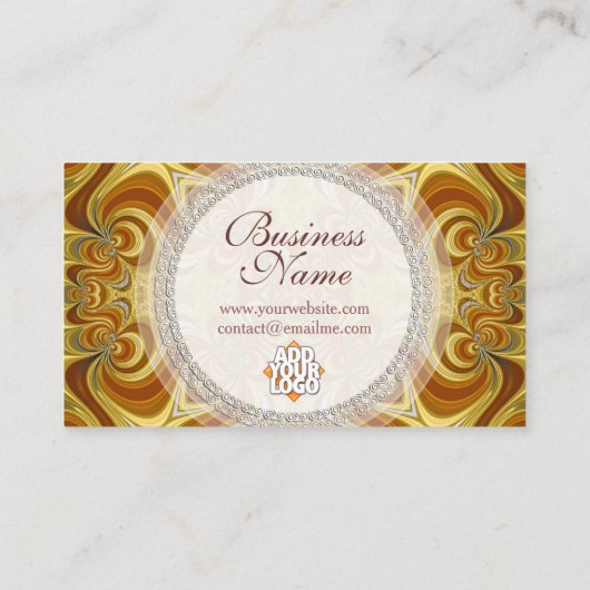 Visitekaartje Golden Groovy Waves (Achterkant)