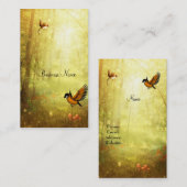 Visitekaartje Golden Woodland Bird (Voorkant / Achterkant)