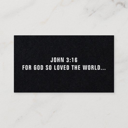 VISITEKAARTJE GOSPEL TRACTS (Achterkant)