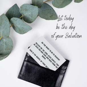 VISITEKAARTJE GOSPEL TRACTS