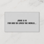 VISITEKAARTJE GOSPEL TRACTS (Achterkant)