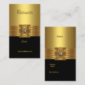 Visitekaartje goud op goud zwart (Voorkant / Achterkant)