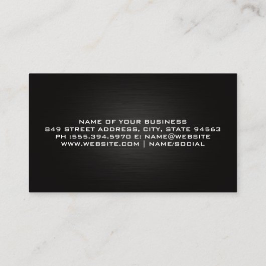 Visitekaartje gouddop Logo (Achterkant)