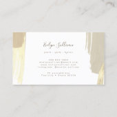 Visitekaartje gouden penseelstreken (Achterkant)