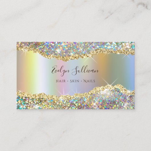 Visitekaartje goudhoudende folie (Voorkant)