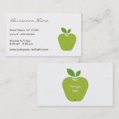 Visitekaartje Green Apple (Voorkant / Achterkant)