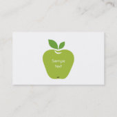 Visitekaartje Green Apple (Achterkant)