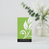 Visitekaartje Green Leaf Salon Spa (Staand voorkant)