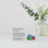 visitekaartje Green Pie Chart (Staand voorkant)