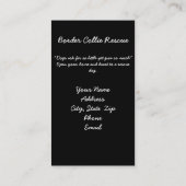 visitekaartje, GRENS-bescherming Visitekaartje (Achterkant)