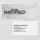 Visitekaartje grijs betonsteen (Voorkant / Achterkant)