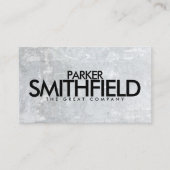 Visitekaartje grijs betonsteen (Voorkant)