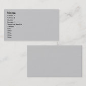 visitekaartje - Grijs eenvoudig (Voorkant / Achterkant)