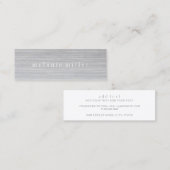 visitekaartje - Grijze korrel (Voorkant / Achterkant)