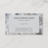 Visitekaartje grijze marmer (Achterkant)