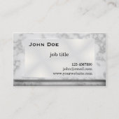 Visitekaartje grijze marmer (Voorkant)