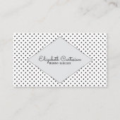 Visitekaartje grijze moderne sterren contactkaartje (Voorkant)