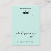 Visitekaartje Groen bijbelvervormd beeldscherm (Voorkant)