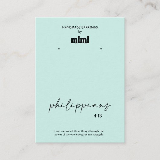 Visitekaartje Groen bijbelvervormd beeldscherm (Voorkant)