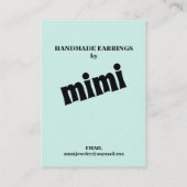 Visitekaartje Groen bijbelvervormd beeldscherm (Achterkant)