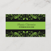 Visitekaartje Groen en zwart (Voorkant)