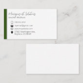 Visitekaartje - groen & grijs (Voorkant / Achterkant)