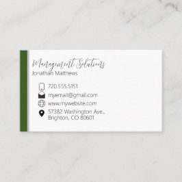 Visitekaartje - groen & grijs