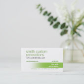 Visitekaartje Groen kleurpad (Staand voorkant)