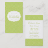 Visitekaartje Groen patroonpatroon (Voorkant / Achterkant)