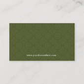 Visitekaartje Groen patroonpatroon (Achterkant)