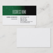 Visitekaartje groen patroonstripe White Charm (Voorkant / Achterkant)