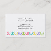 Visitekaartje groen vredessymbool (Achterkant)