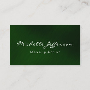Visitekaartje Groen zwart-makreelscript