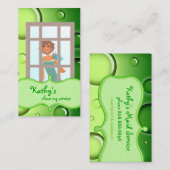 Visitekaartje groene bellen reinigen (Voorkant / Achterkant)