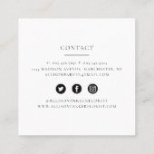 Visitekaartje Groene bladeren (Achterkant)