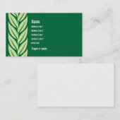 Visitekaartje Groene bladeren (Voorkant / Achterkant)
