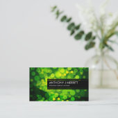 Visitekaartje Groene Blurry Lights (Staand voorkant)